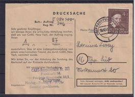 BRD, Mi 143 auf Drucksache