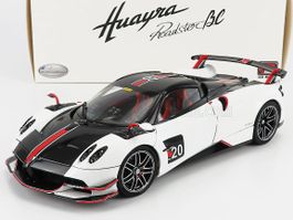 PAGANI - HUAYRA BC ROADSTER #20 2017 WHITE BLack1/18 LCD NEU