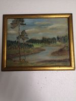 Schweizer Landschaft – Pastell, signiert O. Weber, ca. 1930e