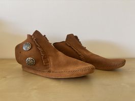 Mocassins indiens (USA) en daim, taille 38