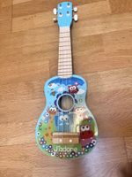Kinder Ukulele J'adore bunte Bemalung hellblau leichte Gebra