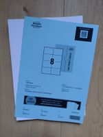 Etiketten 105 x 74 mm, 95 Blatt á 8 Etiketten
