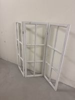 Fensterelement 3-teilig weiss Shabby Chic ohne glas 