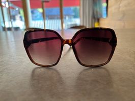 Sonnenbrille Schildpatt Damen Oversize gut erhalten
