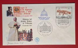 VATIKAN PAPST ZURÜCK AUS DEUTSCHLAND SCHWEIZERGARDE 1980