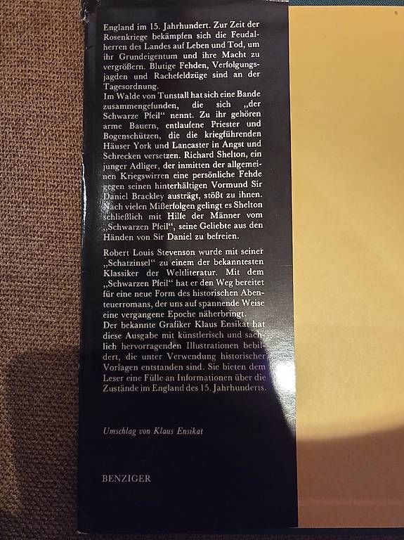 Libri: Robert L. Stevenson: Der schwarze Pfeil – Usato da Lauerz venduto da betsan666 1