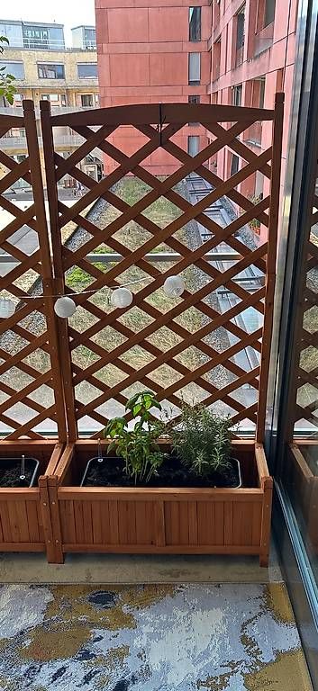 Altre Decorazioni per giardino: 3 Blumenkasten mit Rankgitter  – Usato da Winterthur venduto da Calgory 1