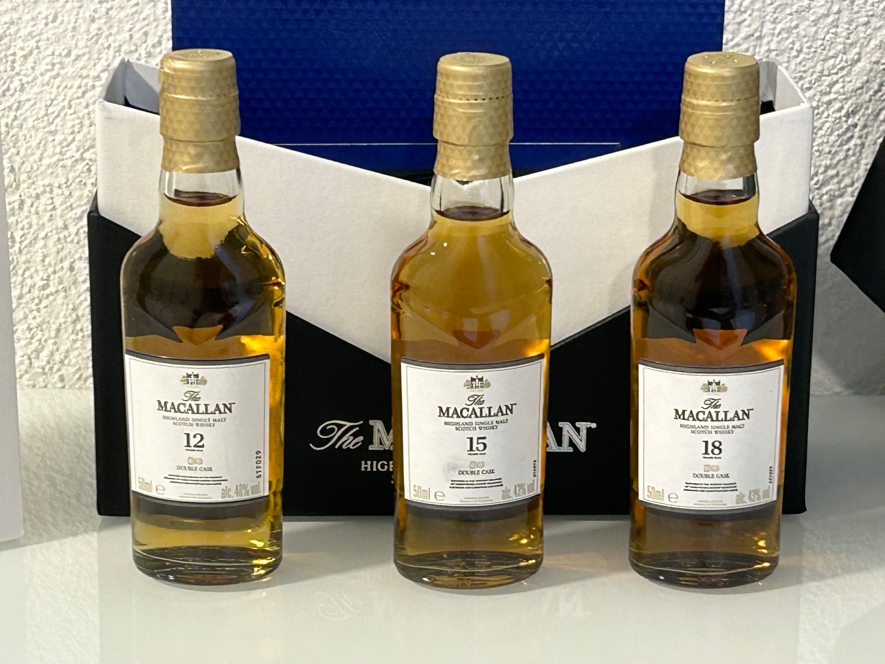 Macallan Bevande alcoliche: The Macallan Double Cask Tasting Set 2023 – Nuovo e nell'imballaggio originale da Zug venduto da A1L-B 1