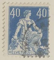 MA26) 156. Sitzende Helvetia Verzähnung Lp