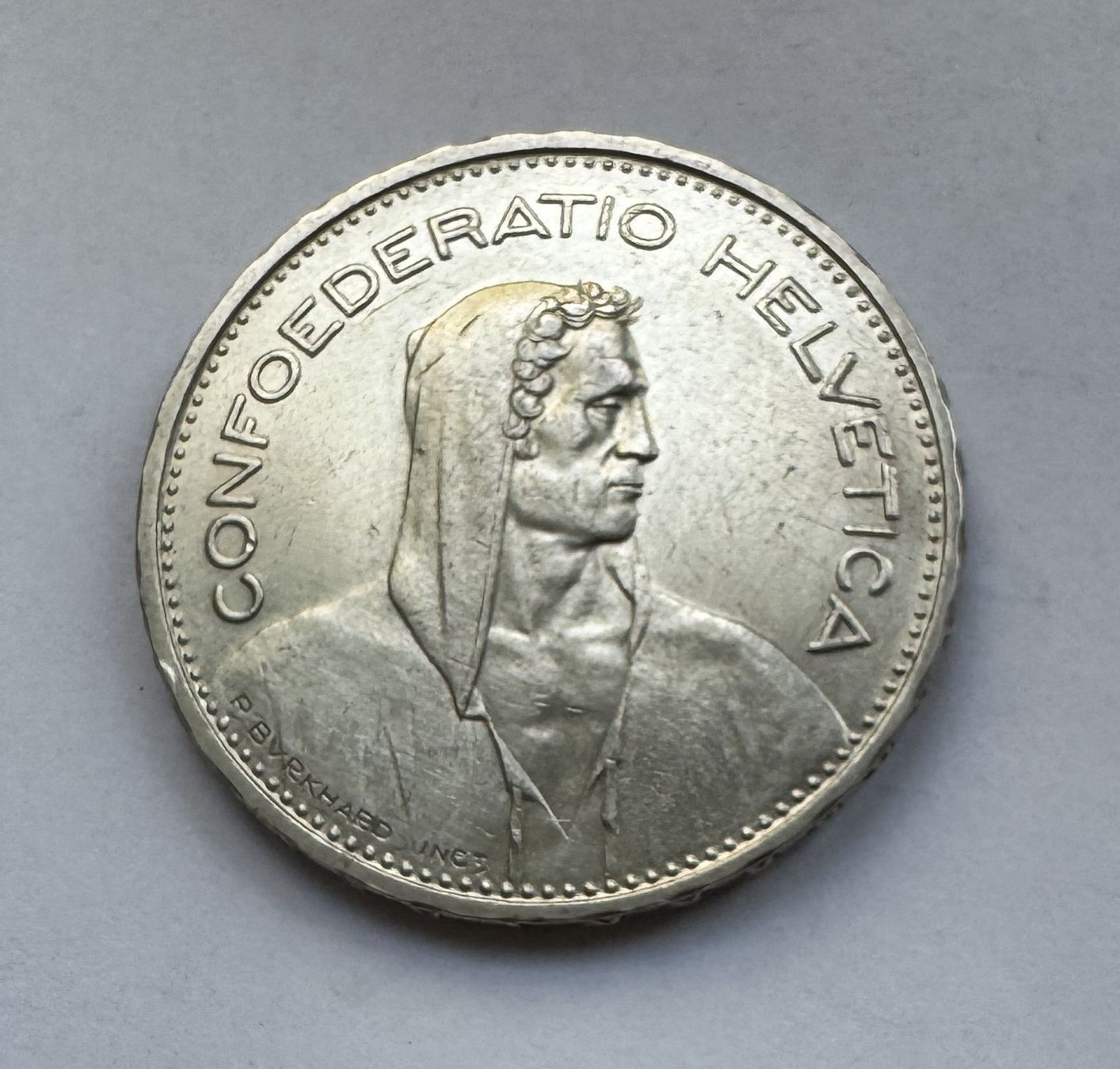 Alle Münzen: 1935 5 Franken -unz – Gebraucht aus Kirchberg SG von Z-Collection 1