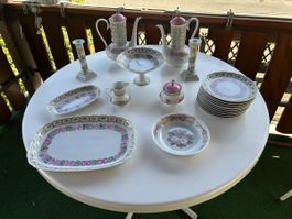 Porzellan Vintage-Geschirr Handbema