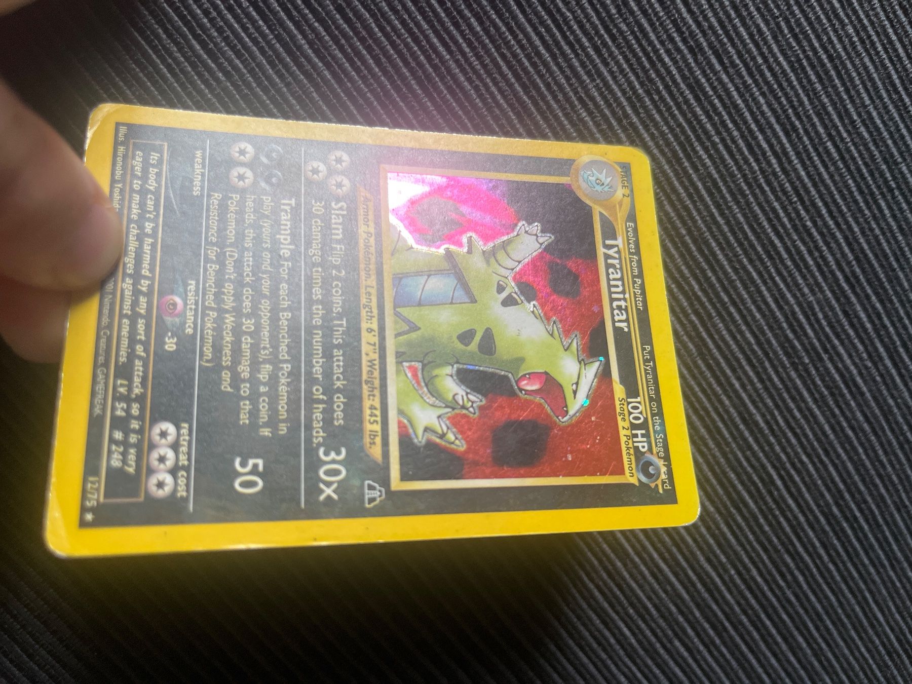 Pokémon Carte collezionabili: Pokemon Tyranitar Holo Neo Discovery englisch – Usato da Wabern venduto da Collectfun 1