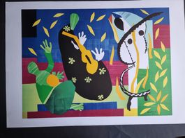HENRI MATISSE KUNSTDRUCK DRUCKSIGNIERT GRÖSSE 100X70CM