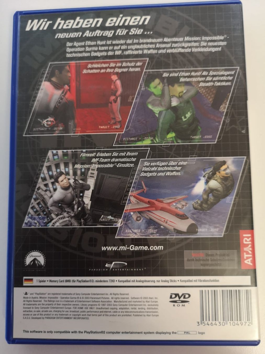 Sony Giochi: Mission Impossible Operation Surma (PS2) – Usato da Herisau venduto da Seyashop1 2