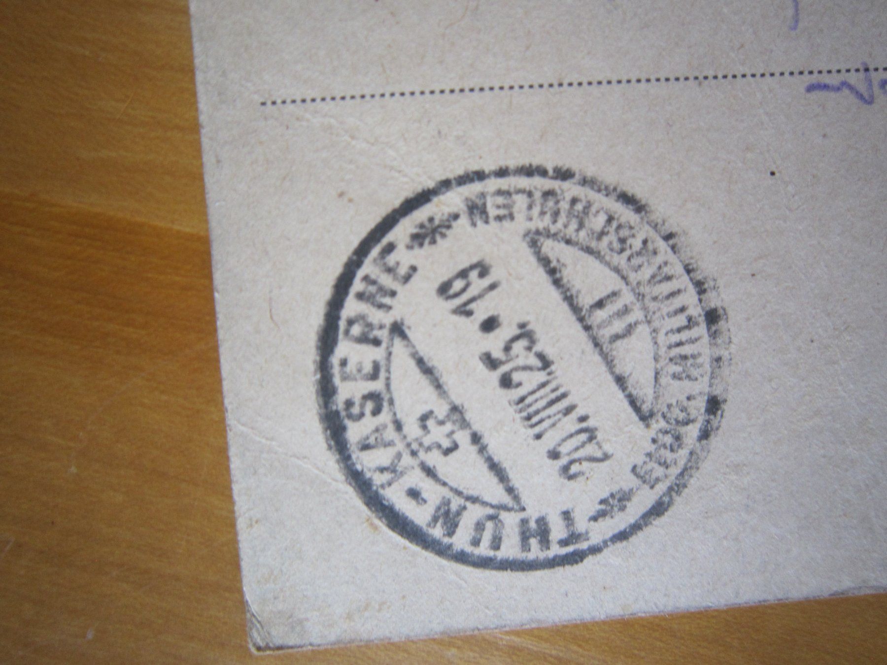 Cartes postales: No 17 Postkarte Thum Militaer 1925 – D'occasion à Gordola par Polentaefung 3