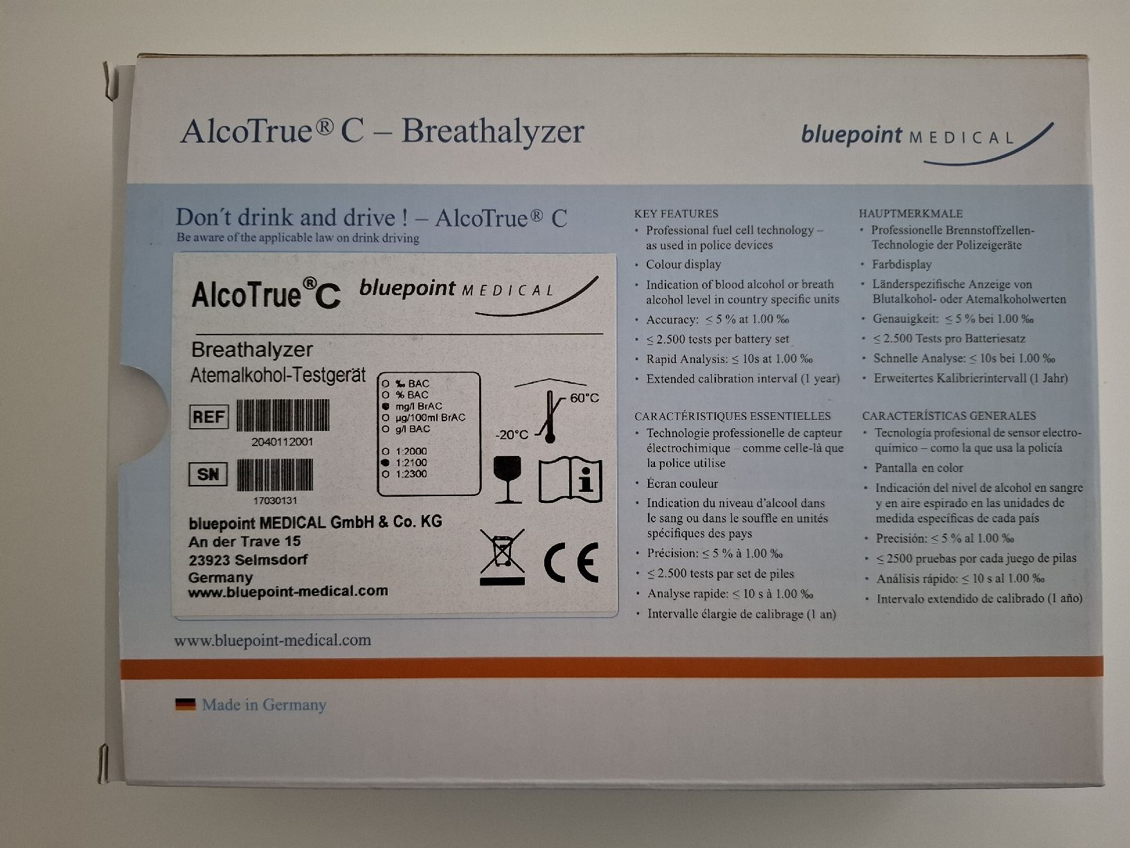 Appareils médicaux: AlcoTrue C Alkoholtester – Neuf avec emballage d'origine à Altishofen par Cawake 1
