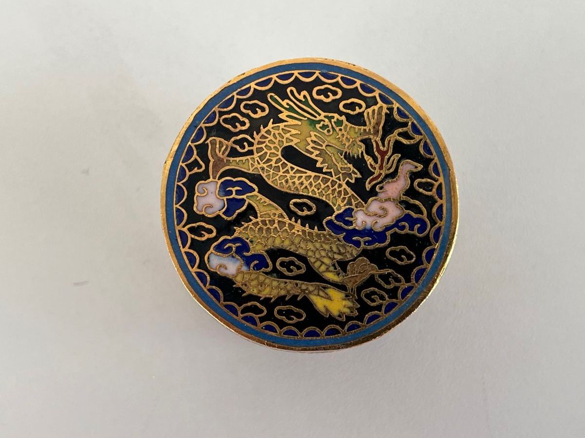 Tutte le decorazioni: Drachen - Cloisonné Deckel Dose – Usato da Wetzikon ZH venduto da seli03 6