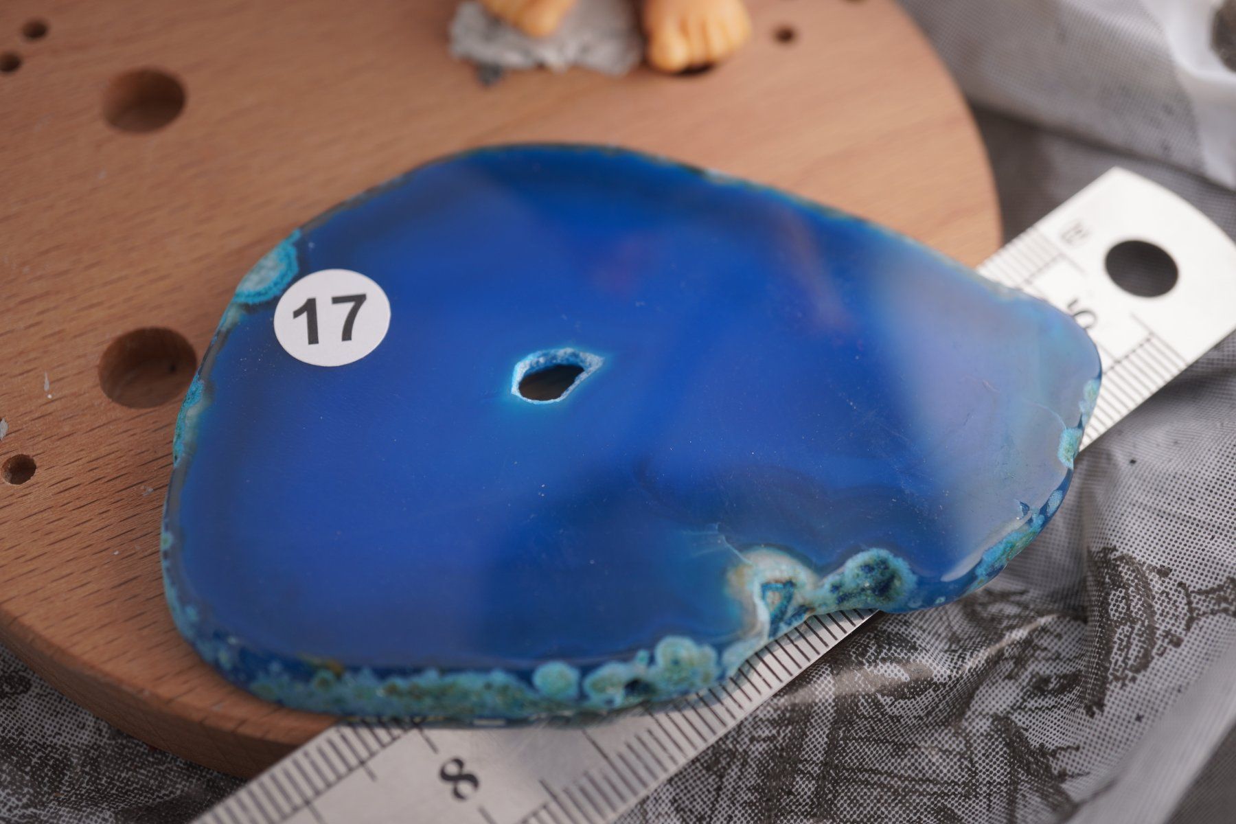 Minerali & Pietre curative: Achat Blau     Scheibe     wow     Ab 1.-(1) – Nuovo e nell'imballaggio originale da Eschenbach SG venduto da topstone 1