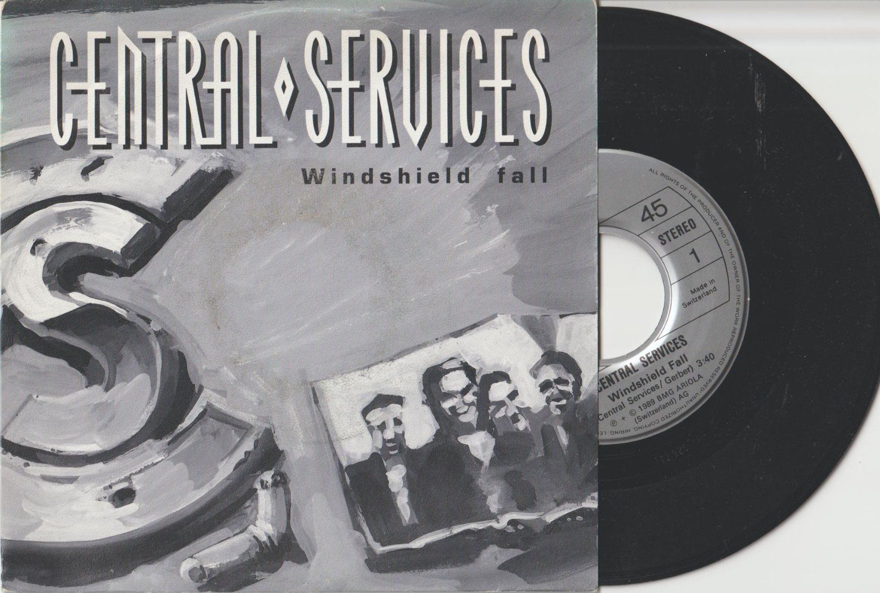 Schallplatten: CENTRAL SERVICES - Windshield Fall, rare CH- Rock Single – Gebraucht aus Zürich von Vinyl 2