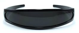 Roboter Party Sonnenbrille VISOR smoke schwarz shn PT23-BKSH