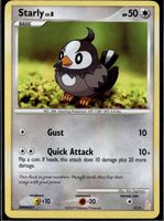 Starly 7/11 DP Trainer Kit Manaphy & Lucario 2007 Pokémon