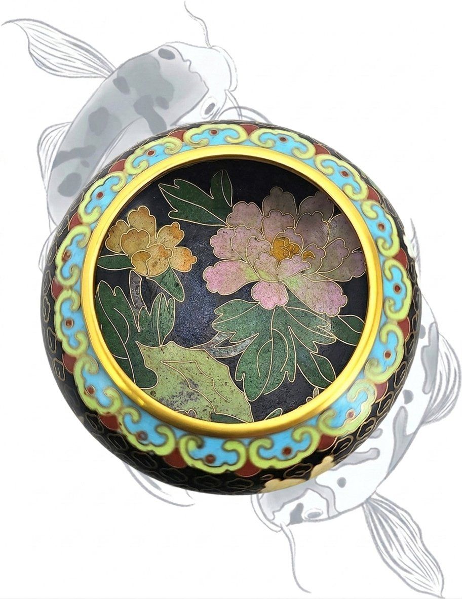 Ciotole: Emaille Schale antik "CLOISONNÉ" – Usato da Zug venduto da urzeit 1