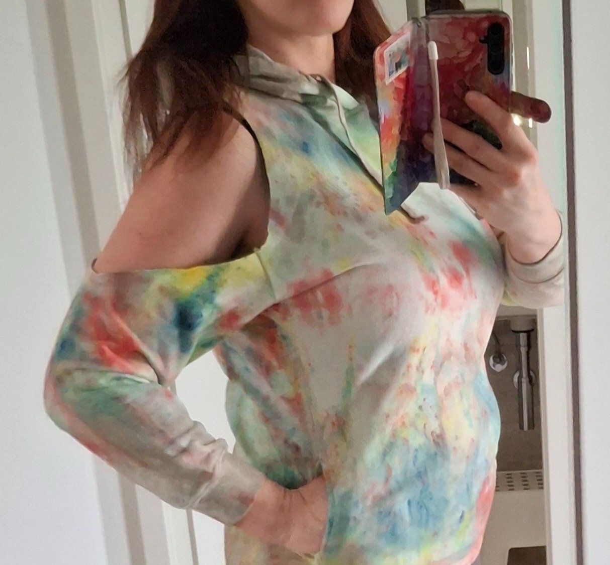 Maglioni & Felpe: Cooler Batik Hoodie mit Cut-Outs, Gr. M – Nuovo (secondo la descrizione) da Bellikon venduto da MellonCollieMitTwint 4