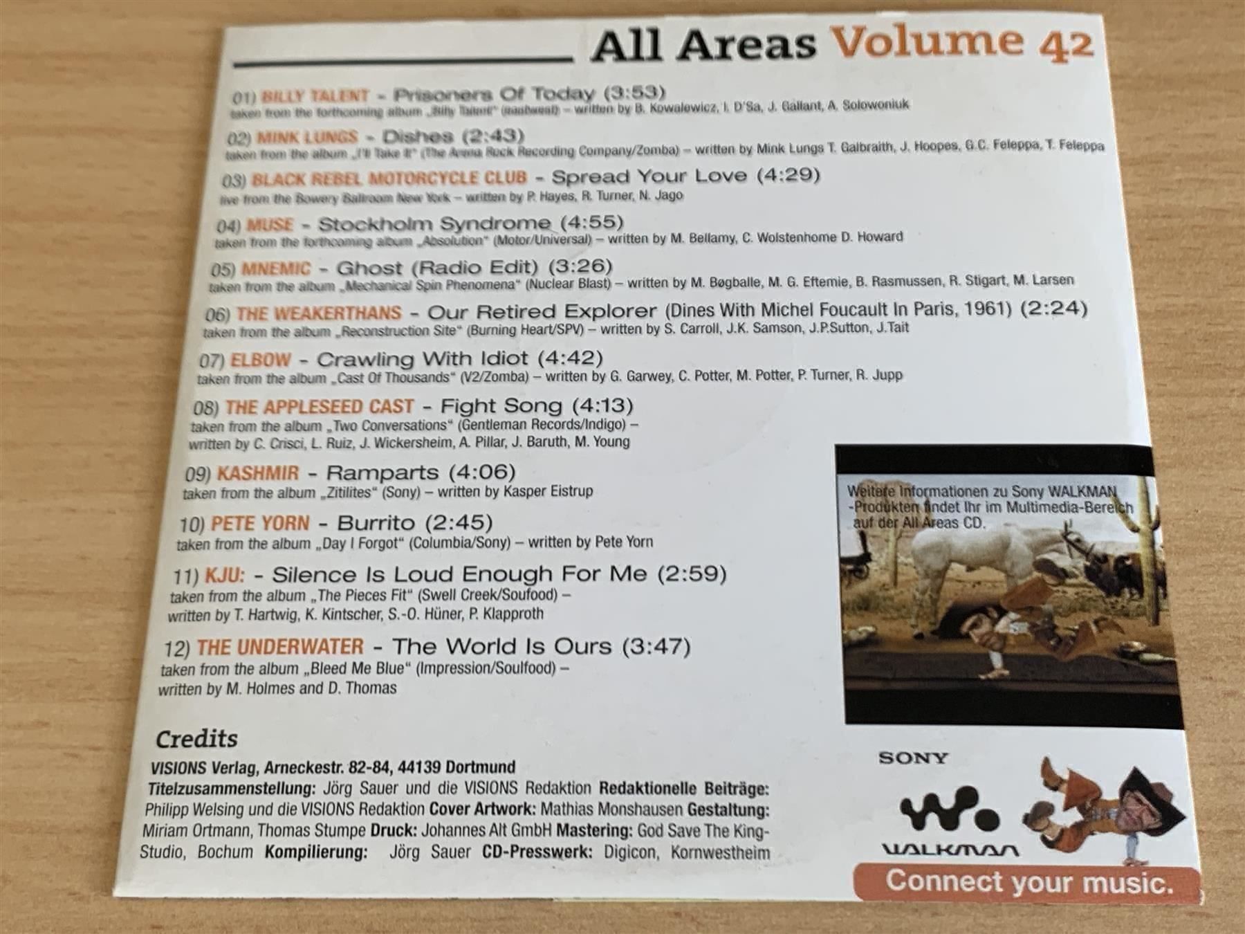 CD: All Areas Volume 42 – Usato da Rikon im Tösstal venduto da Alpenmutz 1