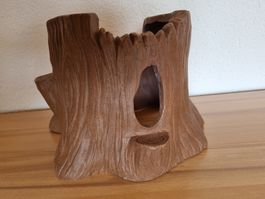 Baumstrunk/Höhle aus Kunststoff /Rarität!