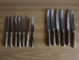 Vintage Messerset 12 Stk. aus Horn