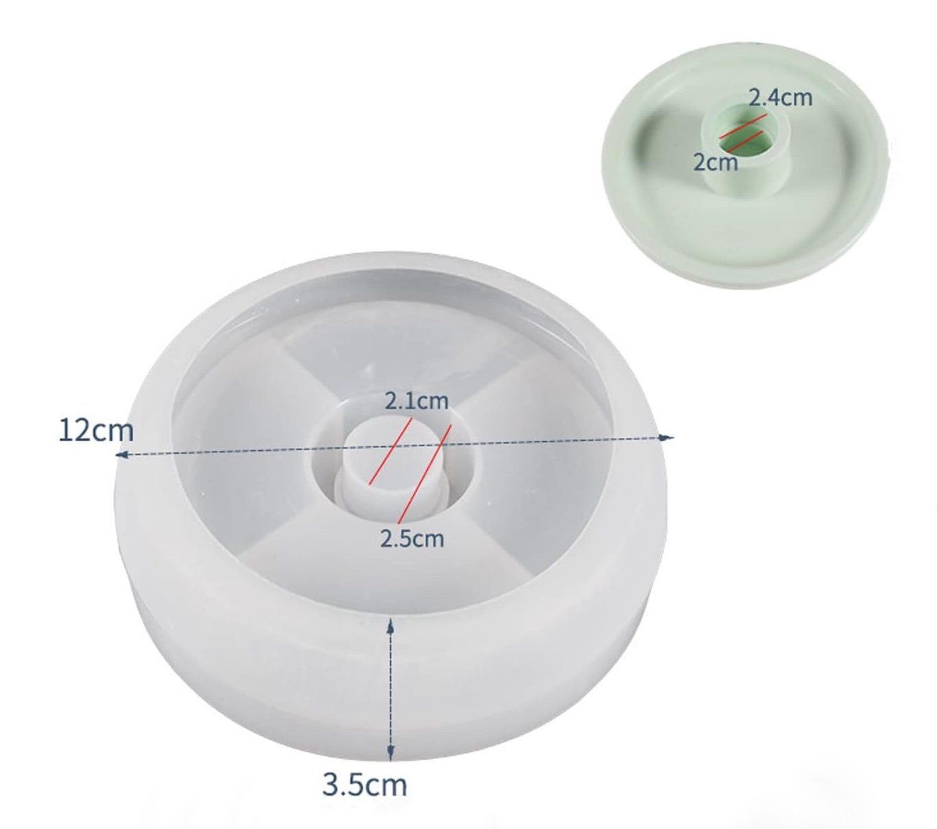 Teglie da forno: Giessform Silikonform Kerzenhalter Teller 12 cm – Nuovo e nell'imballaggio originale da Kaltbrunn venduto da schere-stein-papier