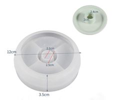 Giessform Silikonform Kerzenhalter Teller 12 cm