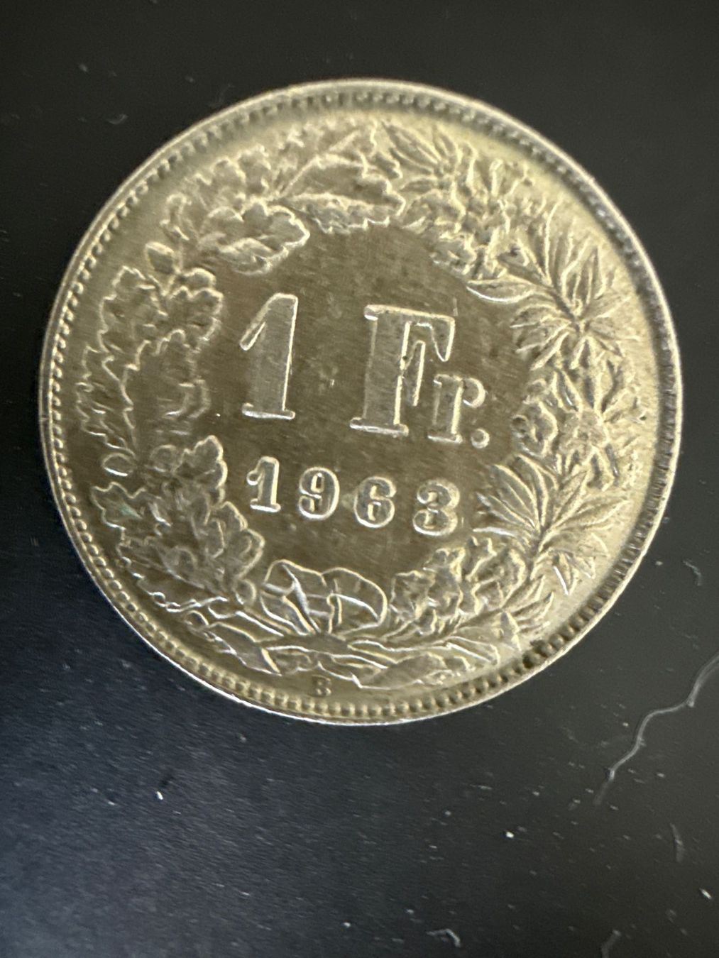 Toutes les monnaies: Swiss 1 franc 1963 Silver Coin – D'occasion à Pully par ta571