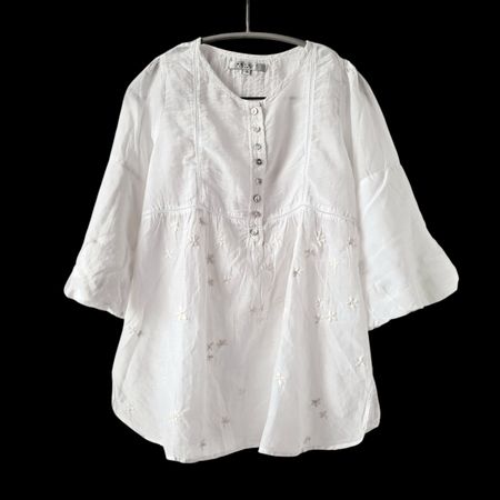 Nougat Bluse Gr. 3, S Baumwolle / Seide