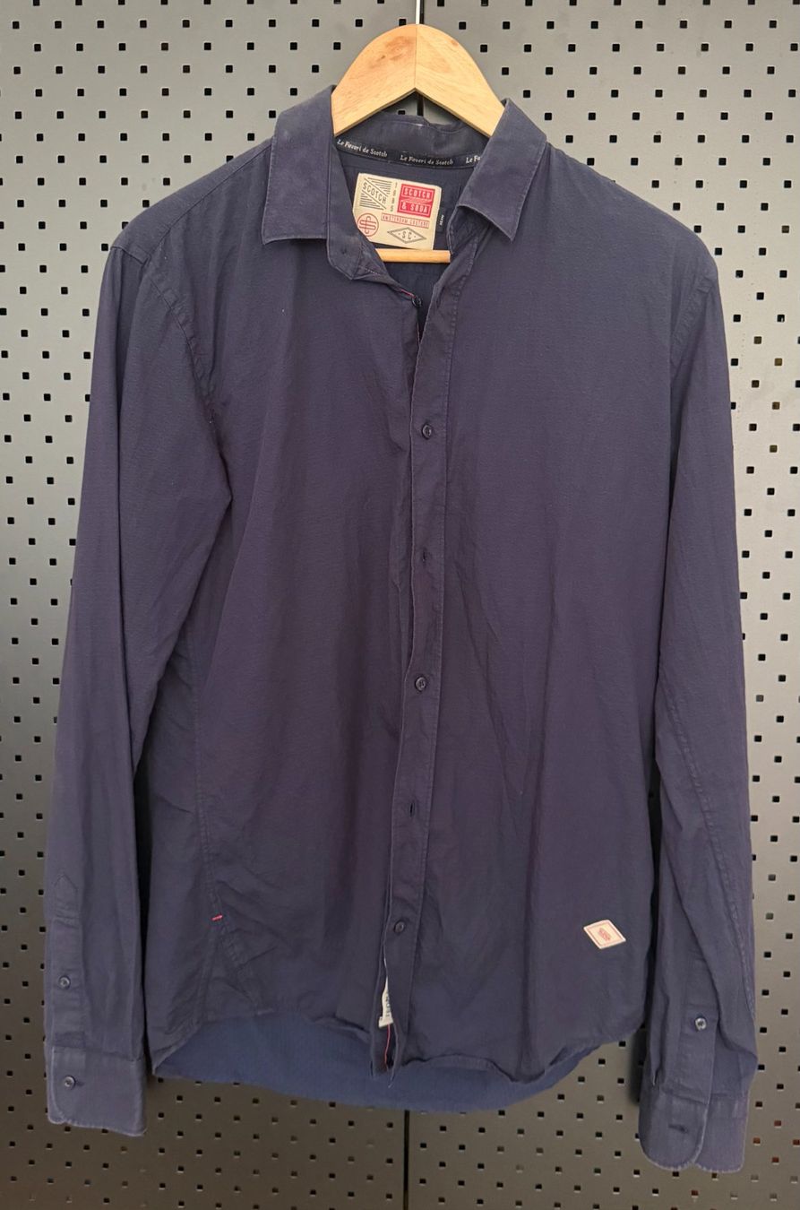 Maison Scotch Camicie: Scotch&Soda Hemd - Grösse M / Blau – Usato da Bern venduto da Kelevra881