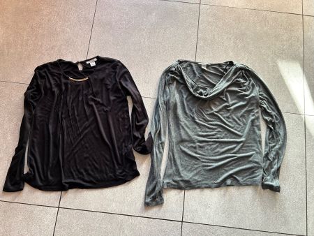 2 x Chemise à manches longues élégant gr. S