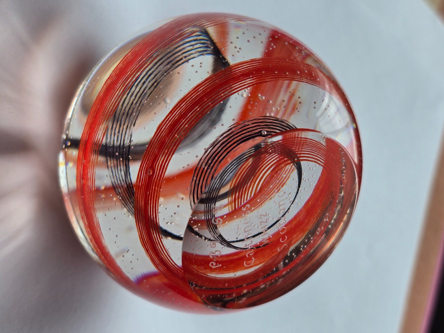 Tutte le decorazioni: Paperweight Caithness Scotland "WHIZZ"  Briefbeschwerer num. – Usato da Rheinau venduto da MakalekaAloha 4