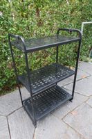 Schwarzes Gartenmöbel Regal
