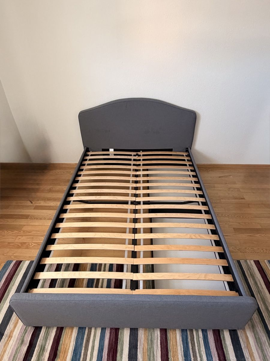 Betten: Bed frame with storage, grey, double size, good condition – Neu (gemäss Beschreibung) aus Muttenz von mheimsoth 3