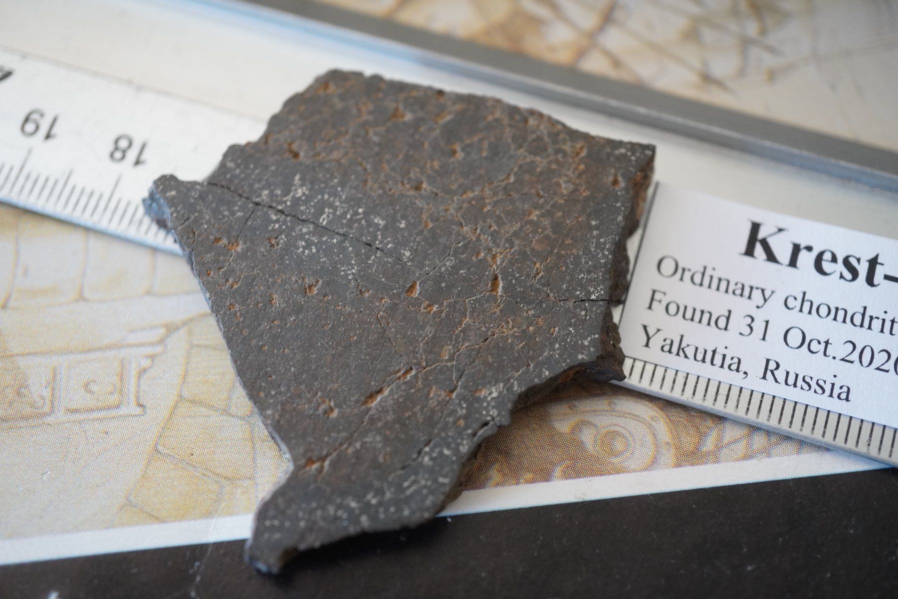 Minerali & Pietre curative: Krest Kytyl   Meteoriten  18,5g    Scheibe – Nuovo e nell'imballaggio originale da Eschenbach SG venduto da topstone 3