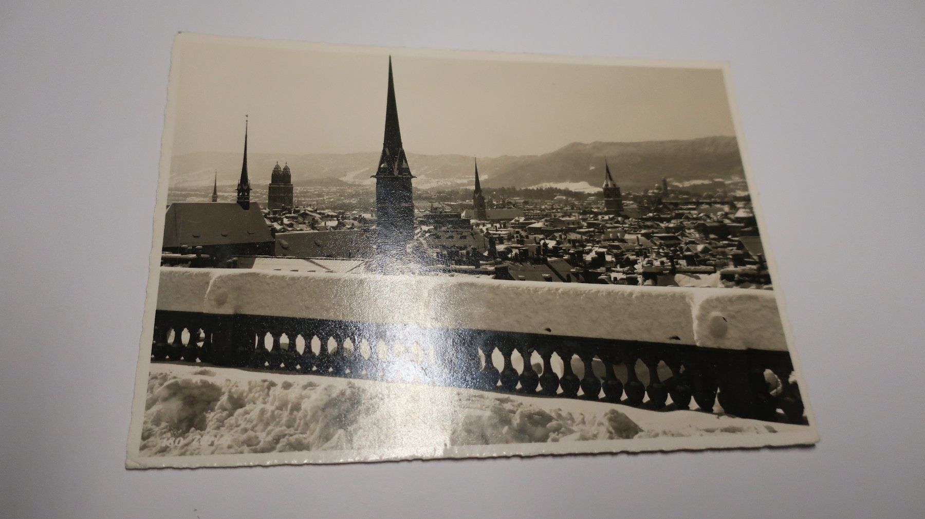 Ansichtskarten: Zürich sous la neige  1968 – Gebraucht aus Cormoret von Pascalll2001 2