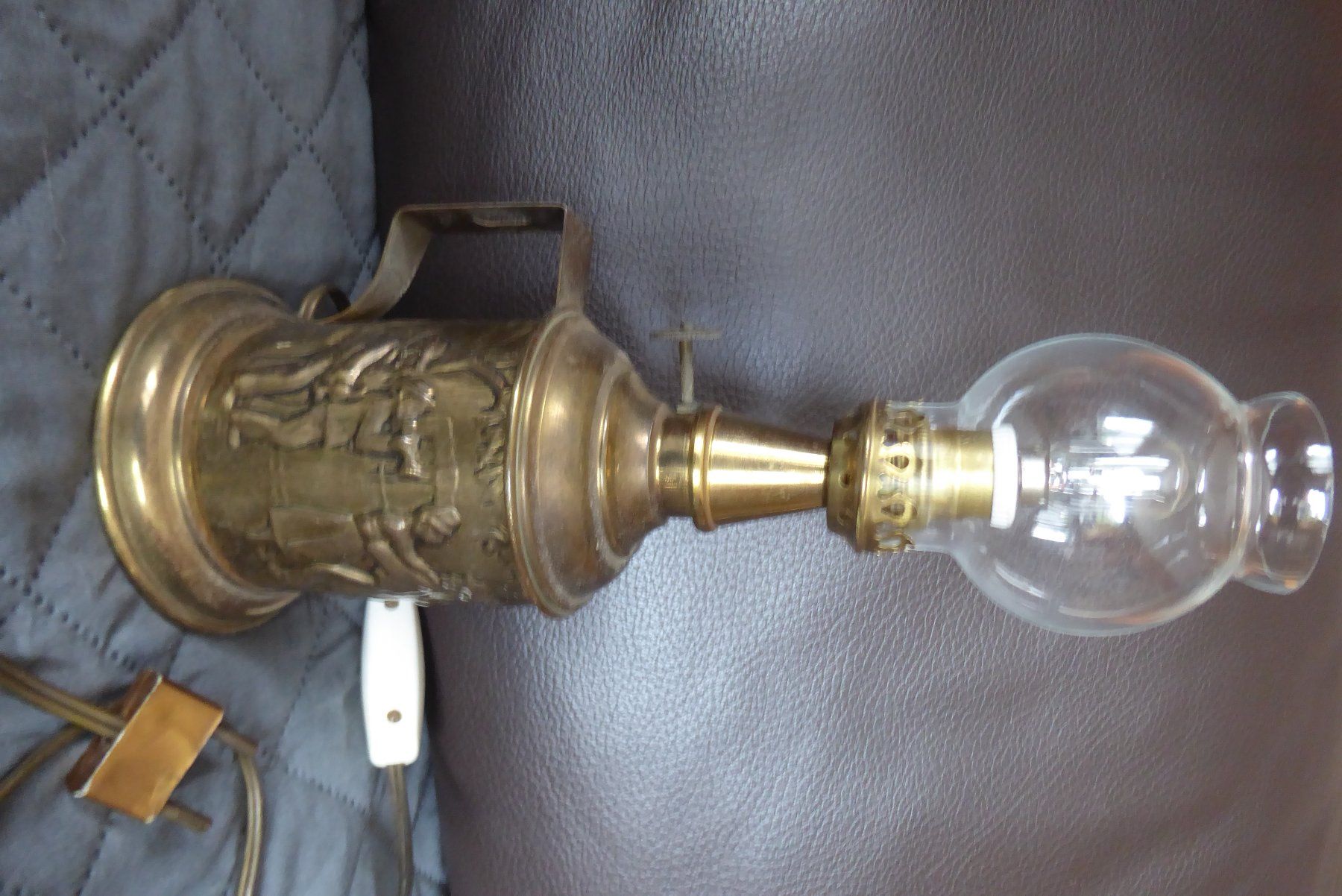 Lampade: Antikes Elektro Lampe klein Messing – Usato da Sargans venduto da Benziner 5
