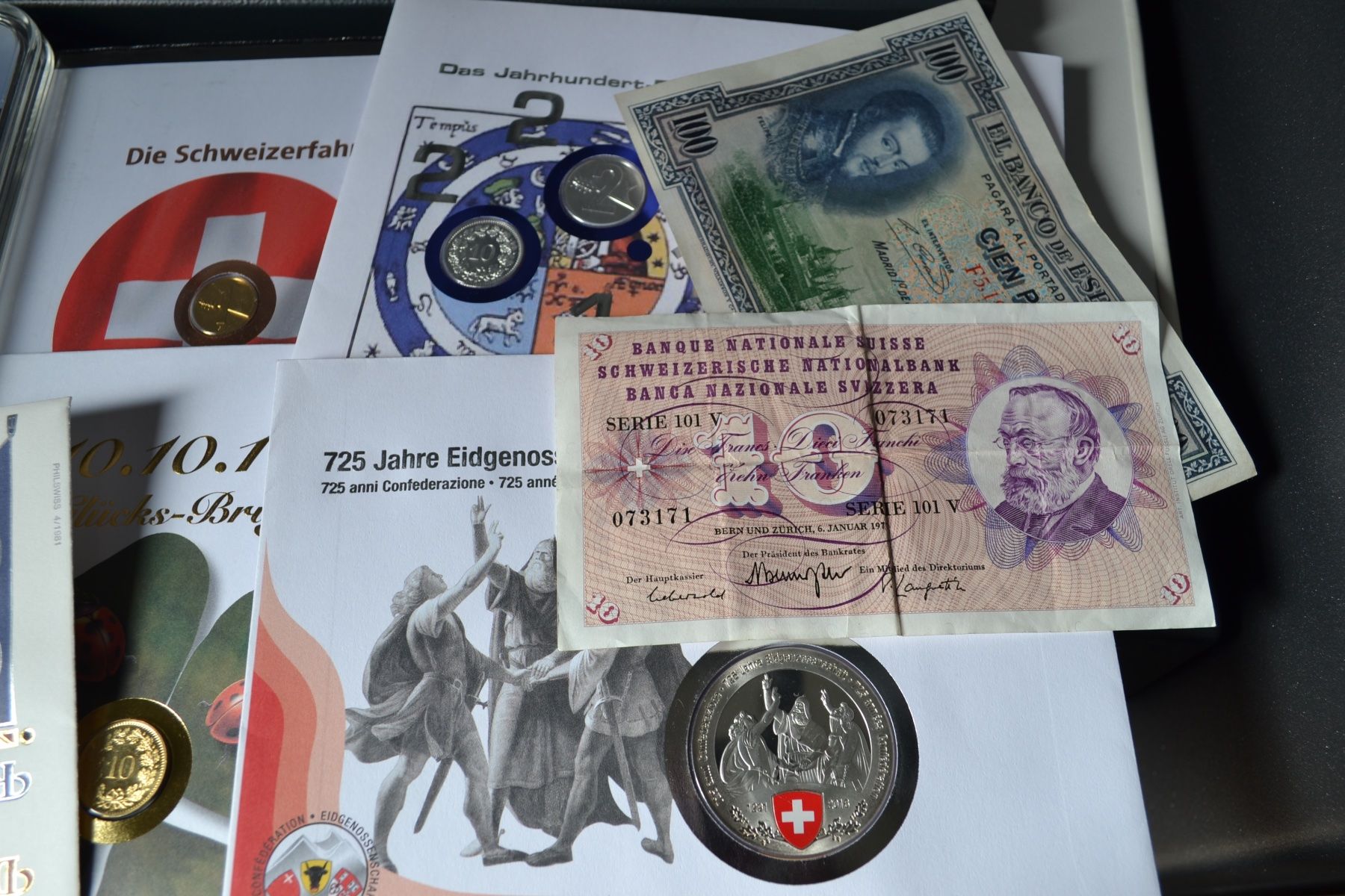 Tutti le monete: Lot divers lettres et set et billets divers – Usato da Renens VD venduto da Doidefee 1