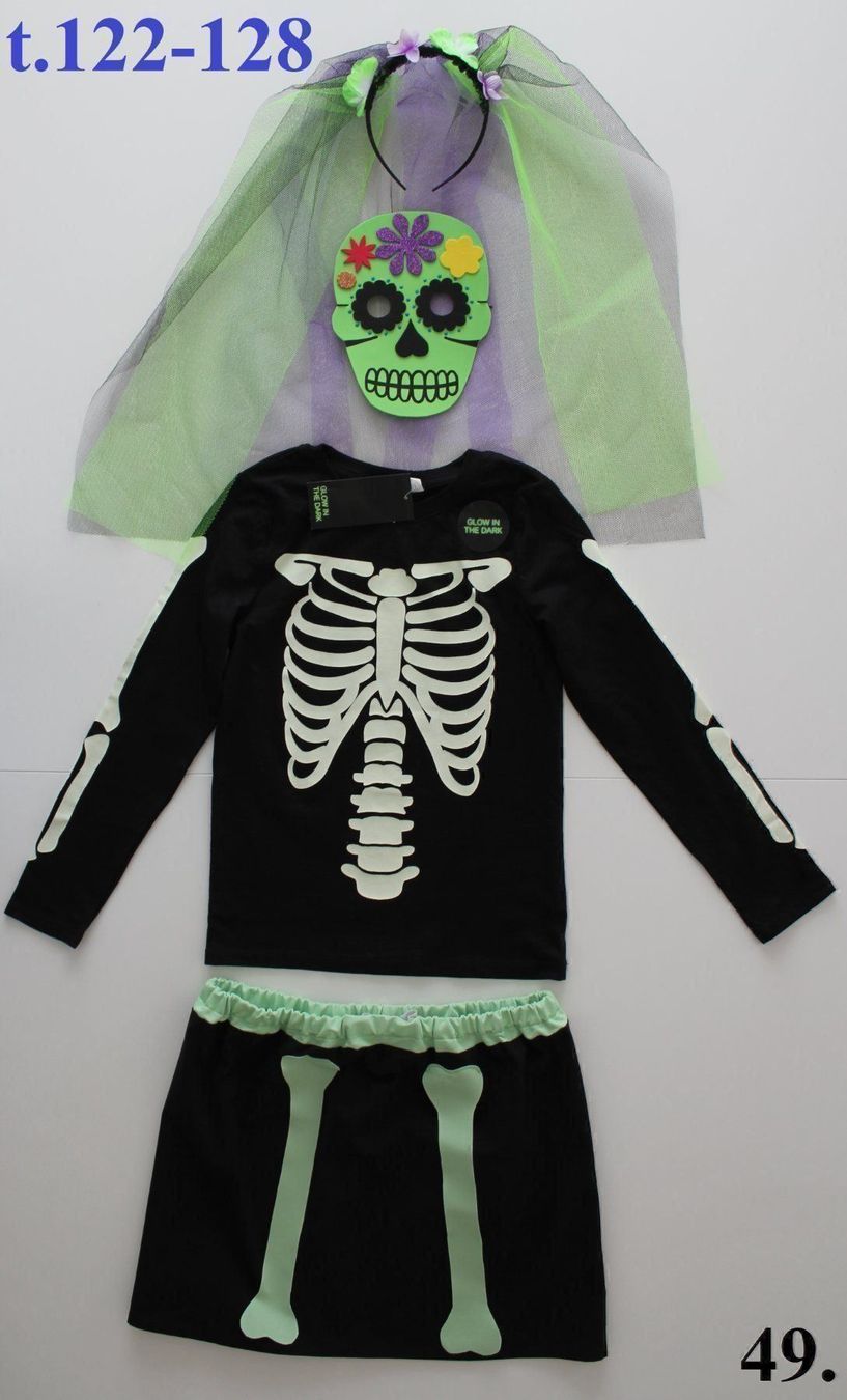 Costumi: Costume squelette / Skelett t.122 - 128 – Nuovo e nell'imballaggio originale da Peseux venduto da CoolShoping