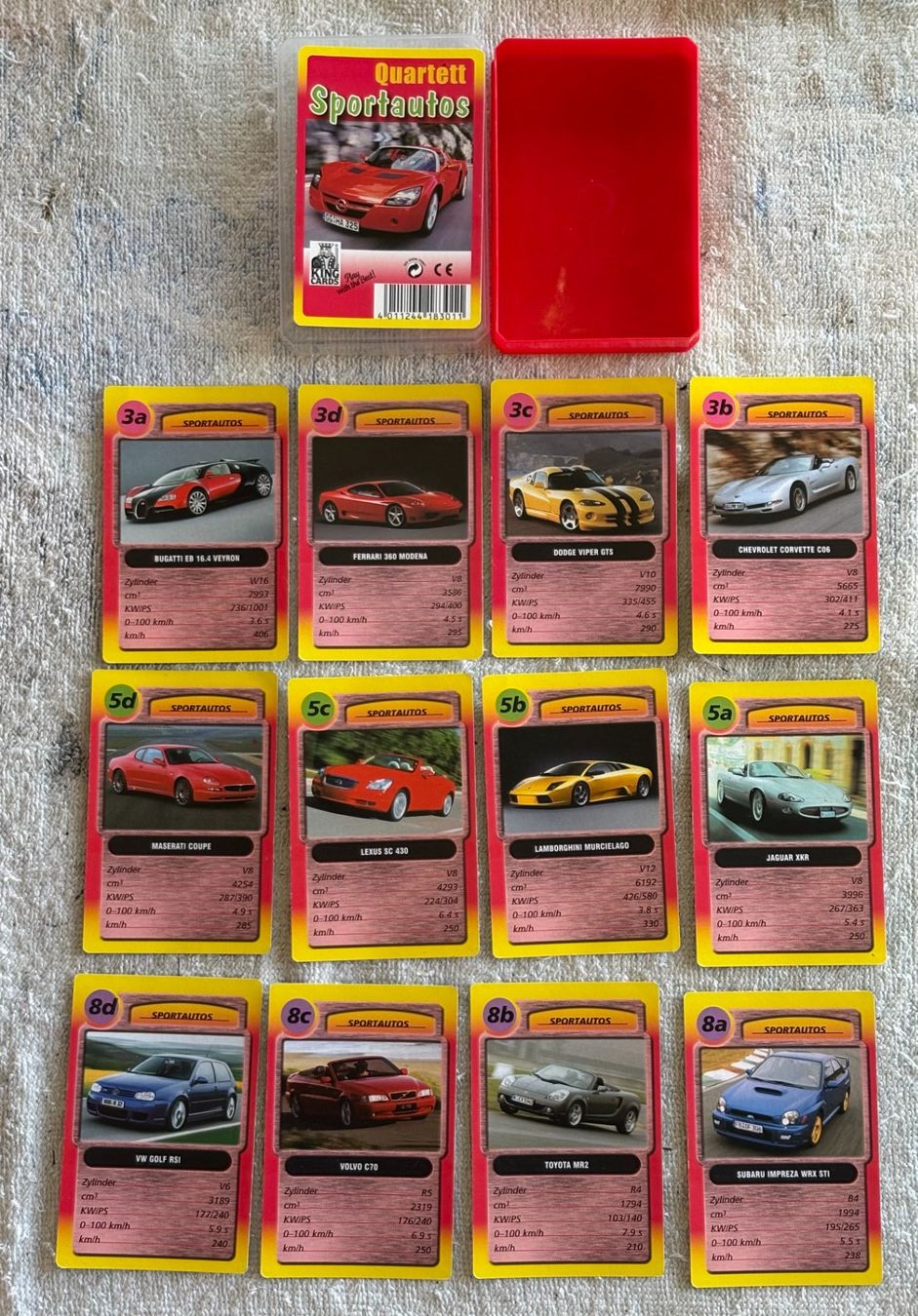 Giochi: QUARTETT SPORTAUTOS – Usato da Ostermundigen venduto da Heavenmaus75 1
