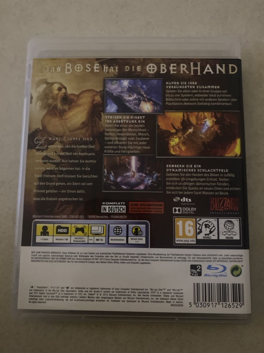 Sony Giochi: Diablo 3 - PS3 – Usato da Suhr venduto da SchnapperCH 1