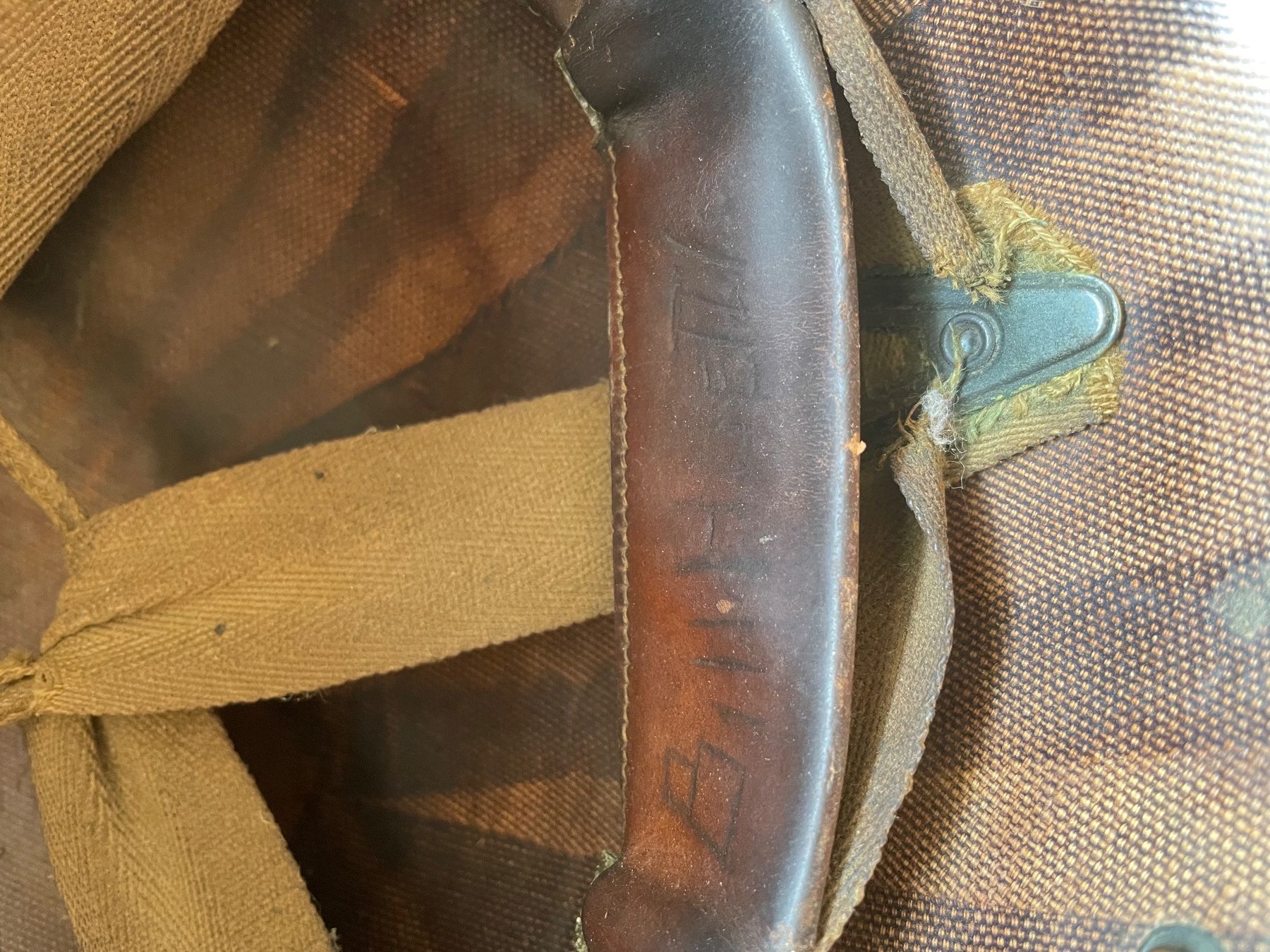 US Army Uniformi: Liner de casque USM1 WW2 US Army original – Usato da Oberbütschel venduto da Woodie2005 8