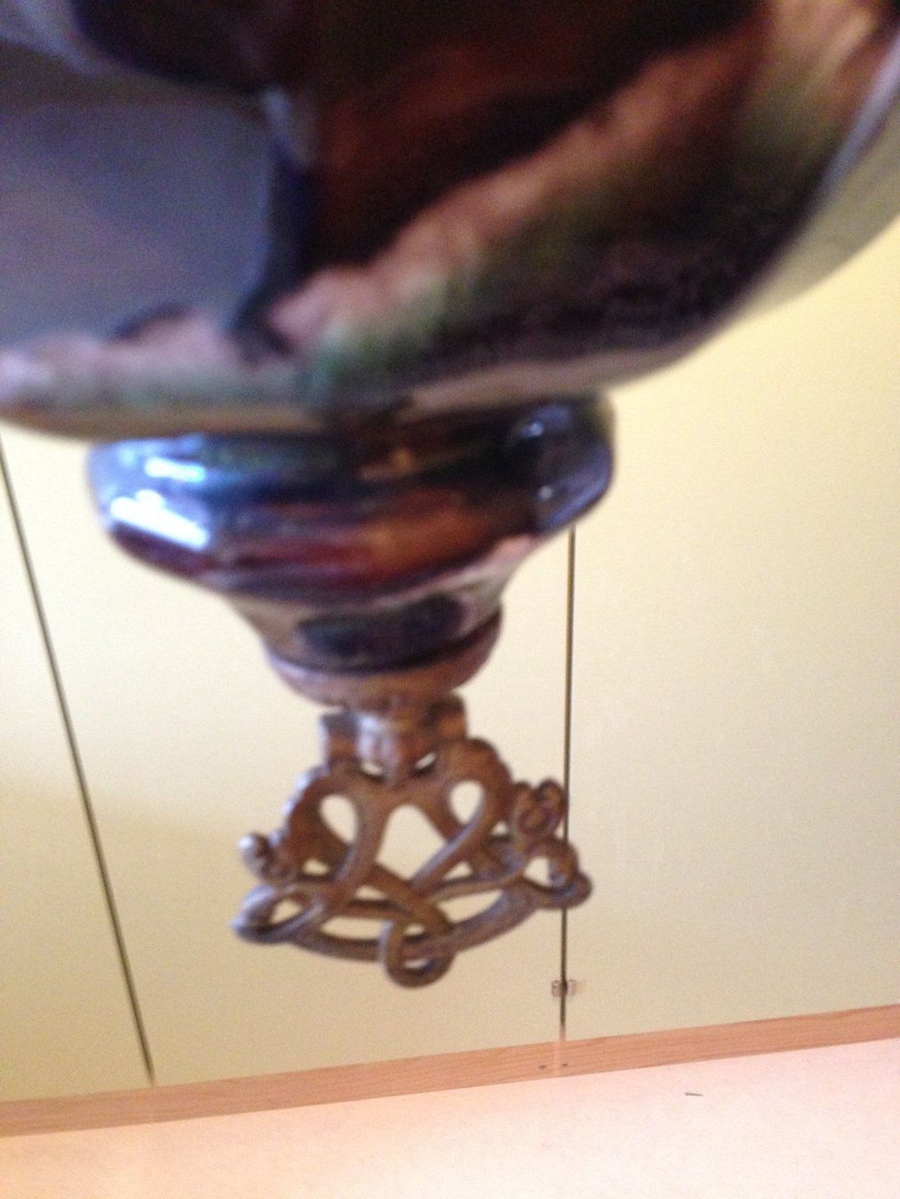 Lampes: Jugendstil Petrollampe mit Zug – D'occasion à Eschenbach par Alicekunst 5
