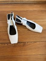 ZARA Slingpumps weiss Grösse 39 neuwertig