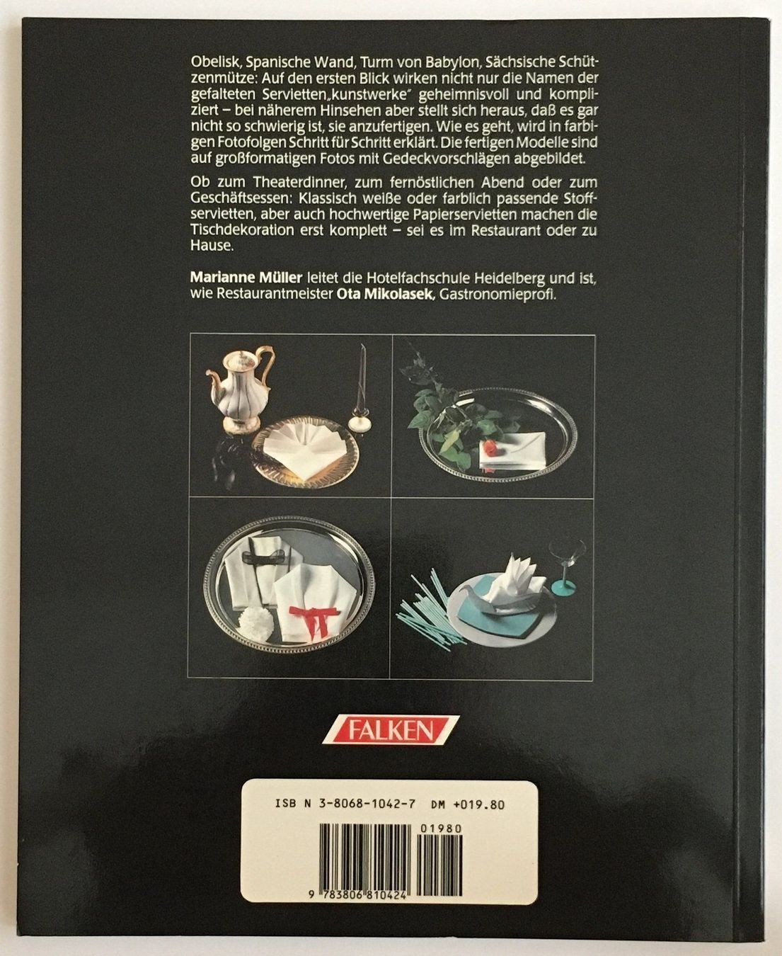 Libri: Buch "Servietten falten".Neu – Nuovo (secondo la descrizione) da Winterthur venduto da Green-Future 1
